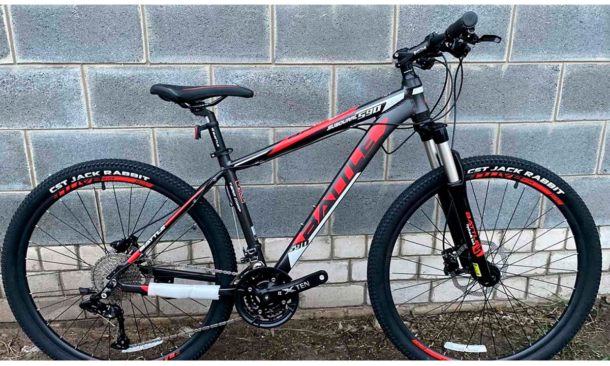 Велосипед Battle Subdural 590 27.5" (2021) 2021 Серо-красный